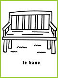 mon premier imagier le banc