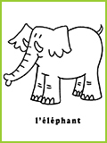 mon mremier imagier l'éléphant