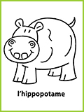 mon premier imagier l'hippopotame