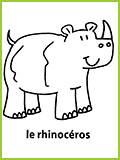 mon premier imagier le rhinocers