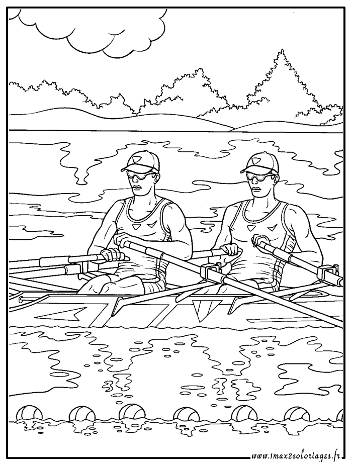 coloriage jeux olympiques - Aviron
