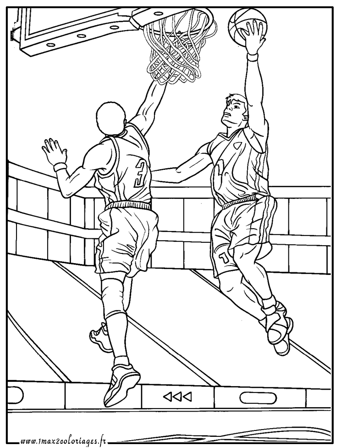 coloriage jeux olympiques - Basket-ball
