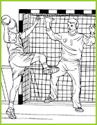 coloriage jeux olympiques - Handball