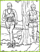 coloriage jeux olympiques - Marathon