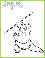 po coloriage kung fu panda 3