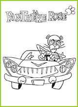coloriages la panthere rose 