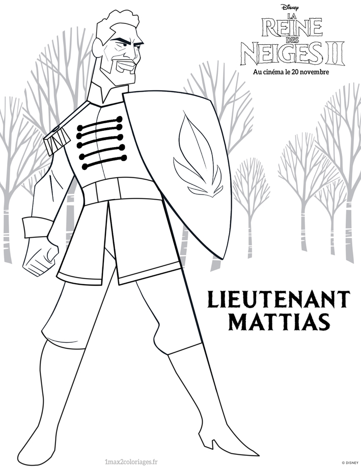 Coloriage lieutenant mattias 