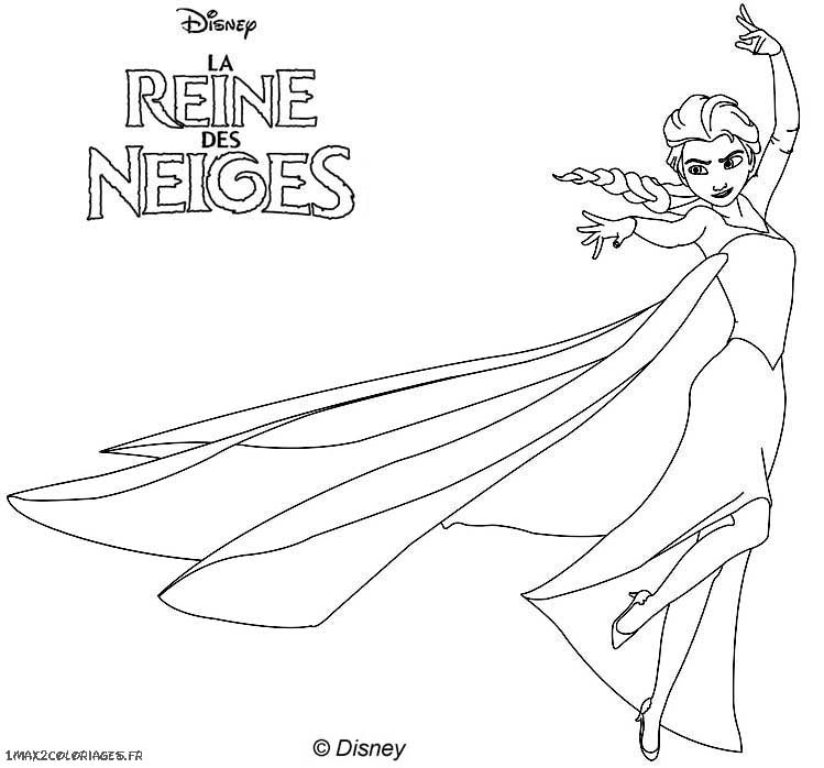 Coloriage Elsa, la Reine des Neiges