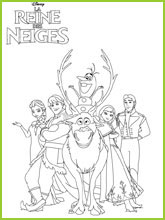 coloriages la reine des neiges