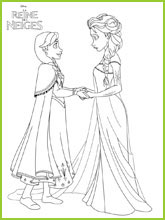 coloriages la reine des neiges