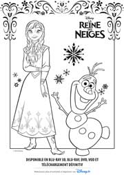 coloriages la reine des neiges disney