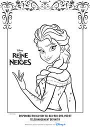 coloriages la reine des neiges disney