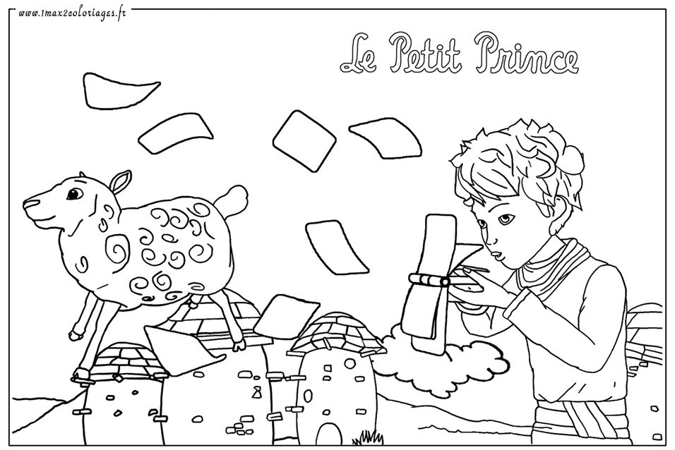 Coloriages du Petit Prince de Saint Exupery -Le petit ...