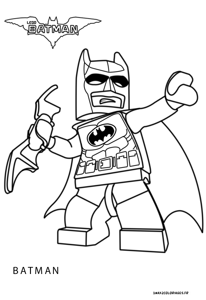 Coloriage De Lego Batman