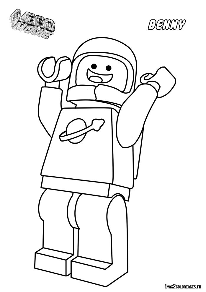 Coloriage Personnage Lego Le Film Benny L Astronaute A Imprimer