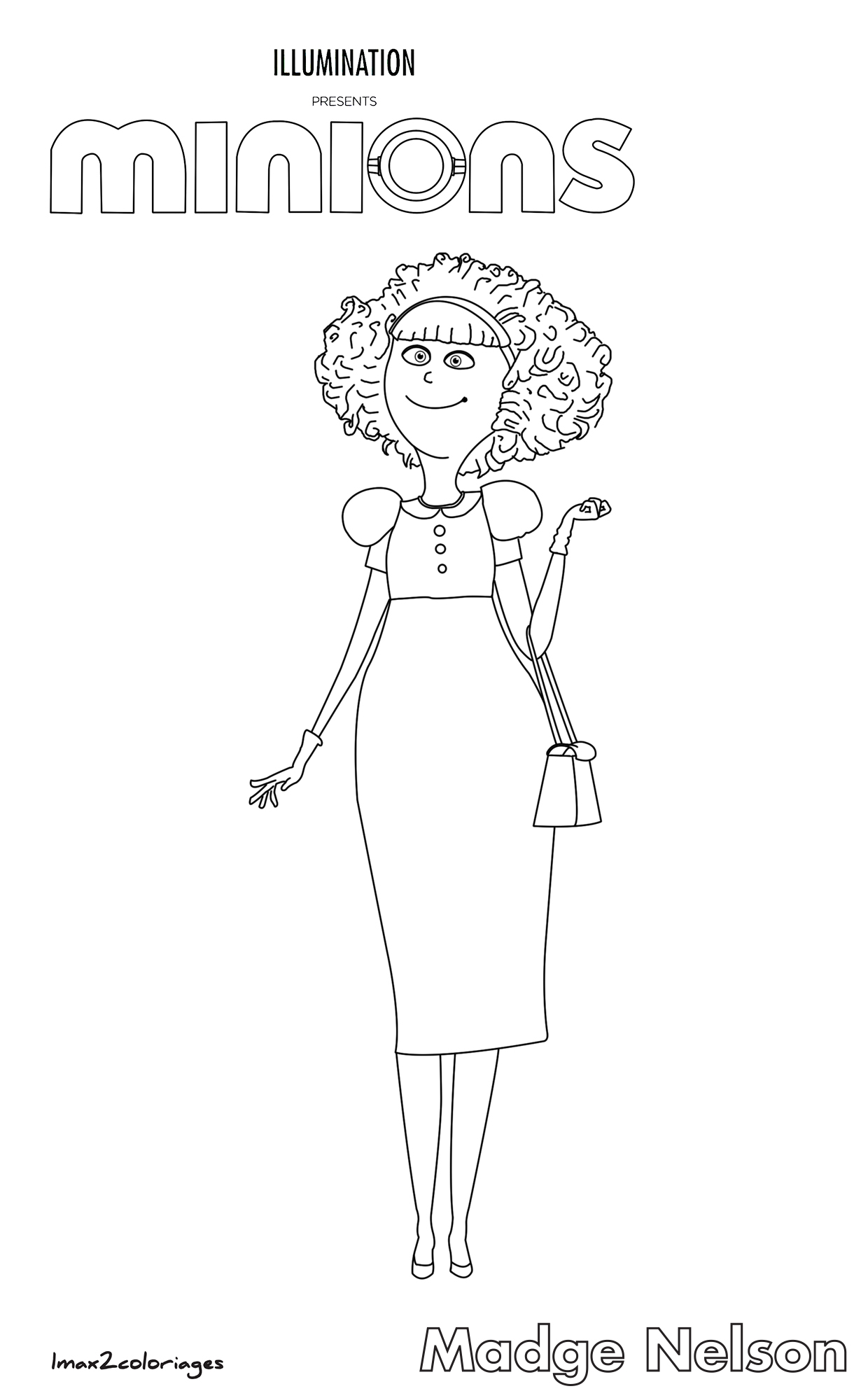 coloriage Madge Nelson