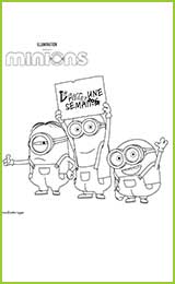 coloriage les minions