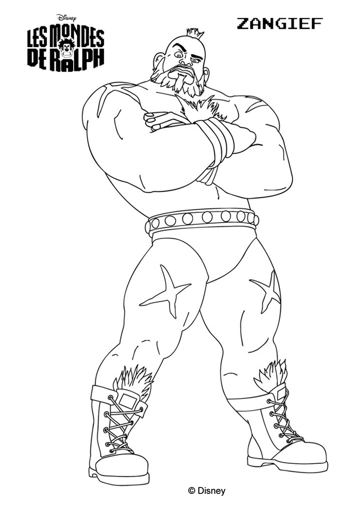 coloriage zangief