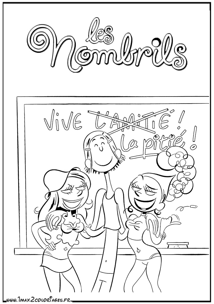 coloriage les nombrils