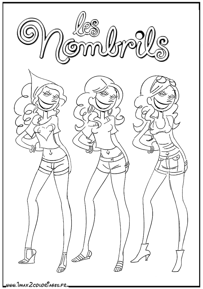 coloriage les nombrils