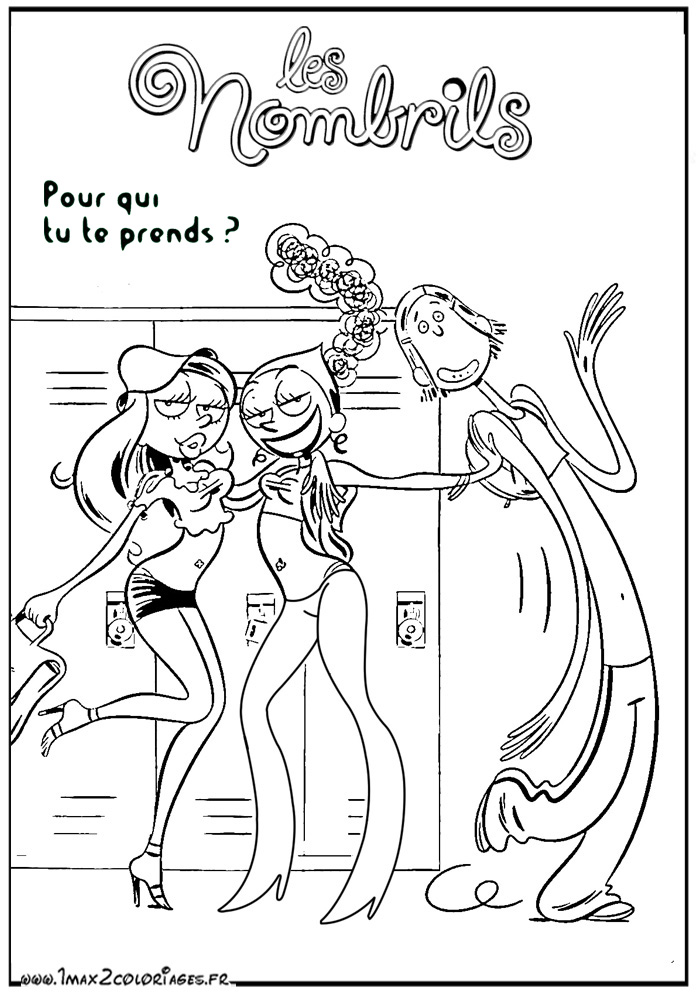 coloriage les nombrils