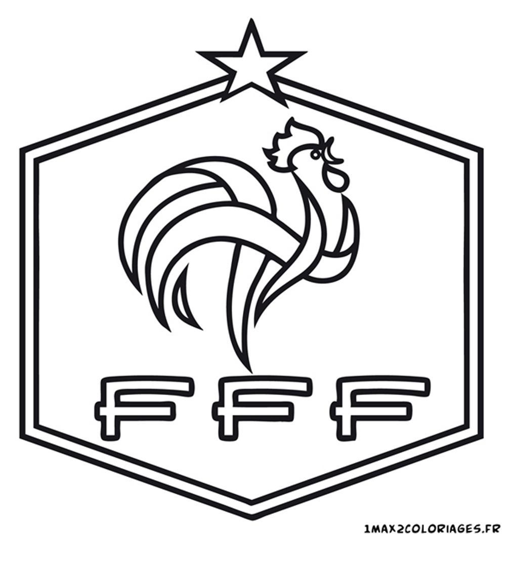 Belle Coloriage Ecusson Foot France