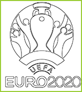 coloriage euro 2016  le logo