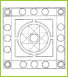 Mandala carré