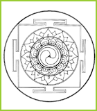 Mandala cercle tournant