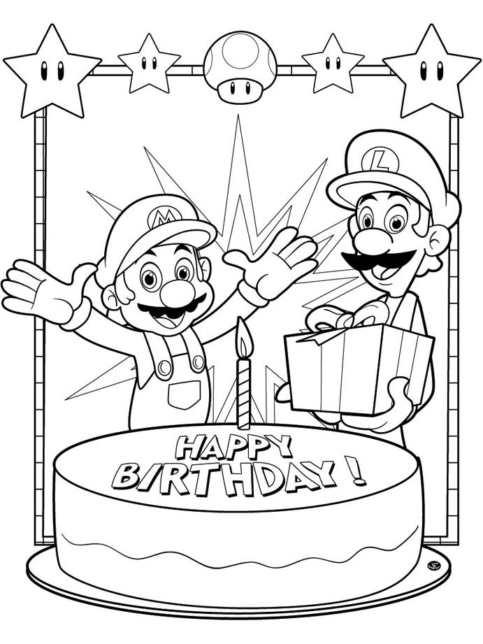 mario et luyigi coloriage