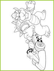 mario kart coloriage