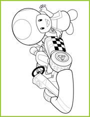 mario kart coloriage