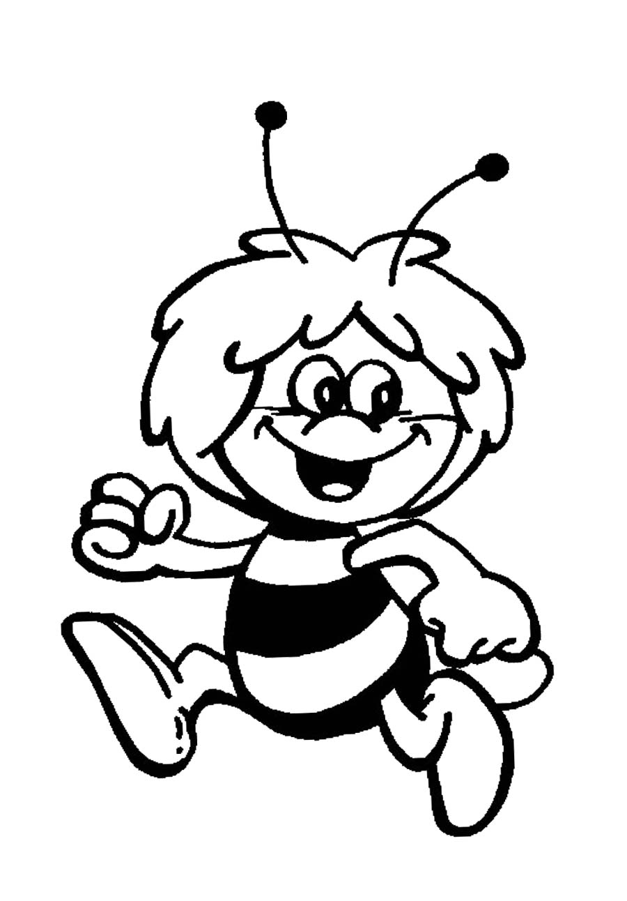 Coloriage Maya l'abeille