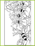 coloriage maya l'abeille