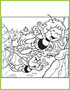 coloriage maya l'abeille