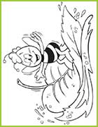 coloriage maya l'abeille