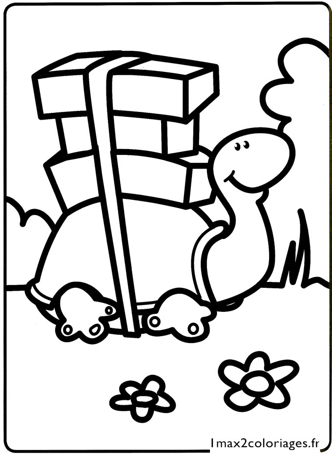 coloriage La petite Tortue