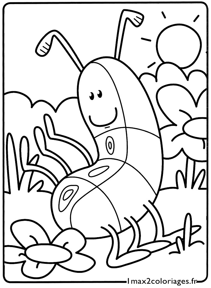 coloriage Le petit mille-pattes