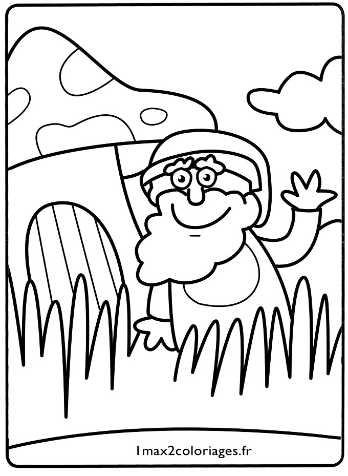 coloriage pere noel