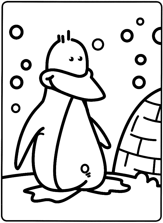 coloriage Le petit pingouin