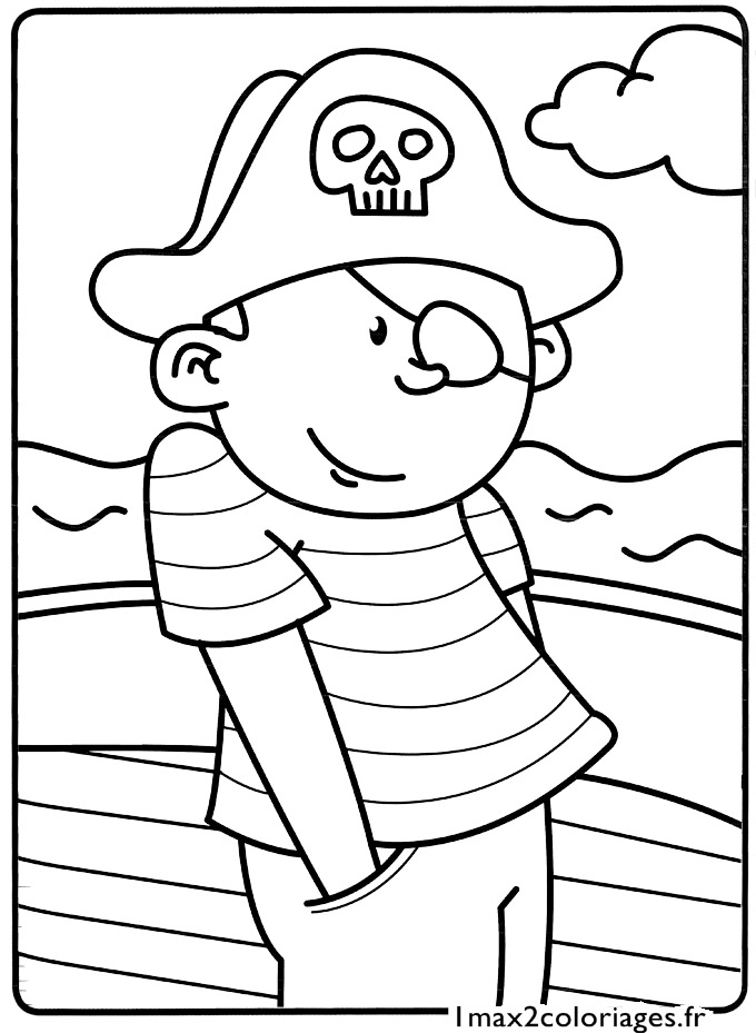 coloriage Le petit pirate