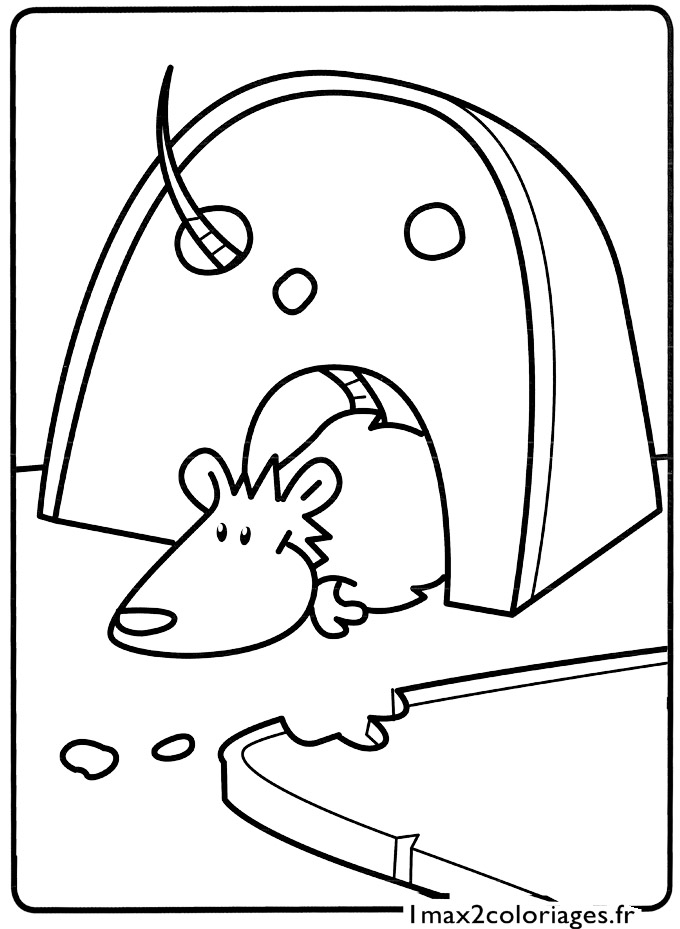 coloriage Le petit rat