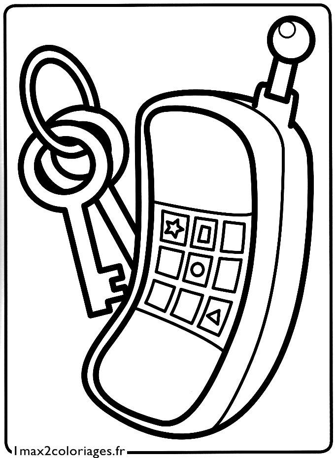 coloriage le petit telephone