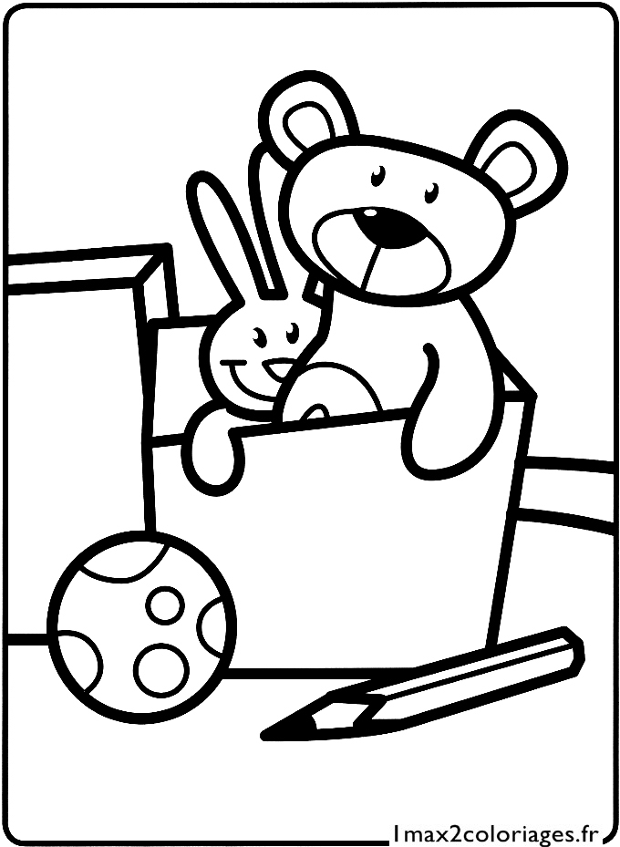 coloriage Les petites peluches