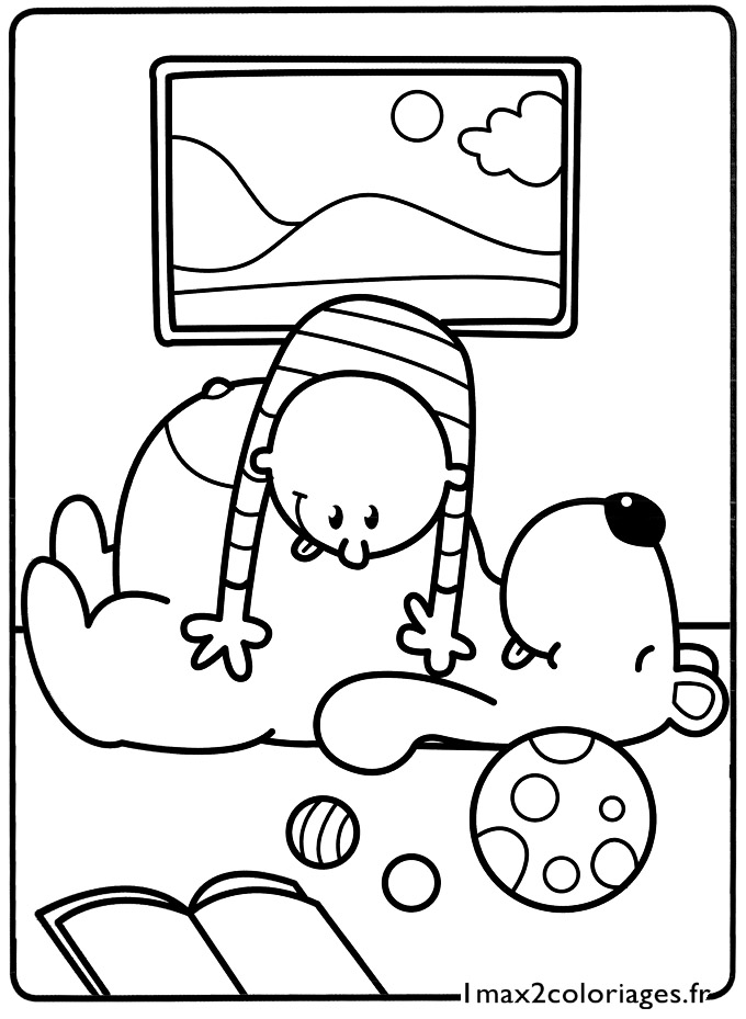 coloriage Mon gros nounours