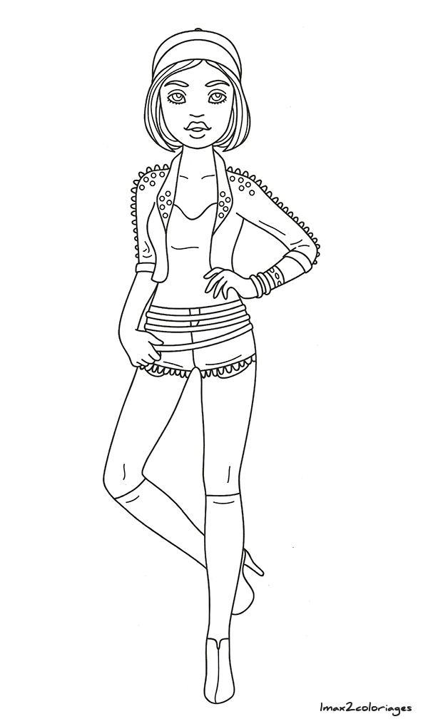 Coloriage De La Mode