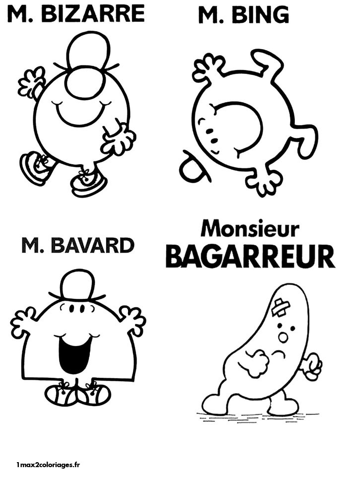 M.Bizarre M.Bing M.Bavard M.Bagarreur