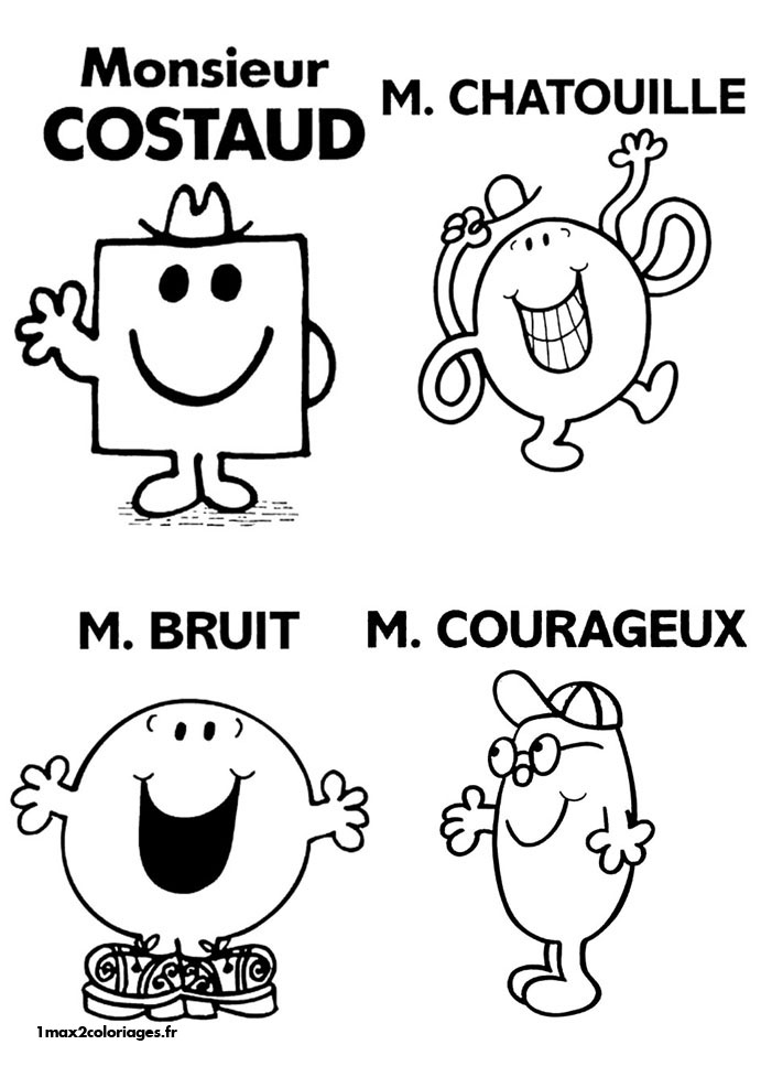 M.Costaud M.Chatouille M.Bruit M.Courageux