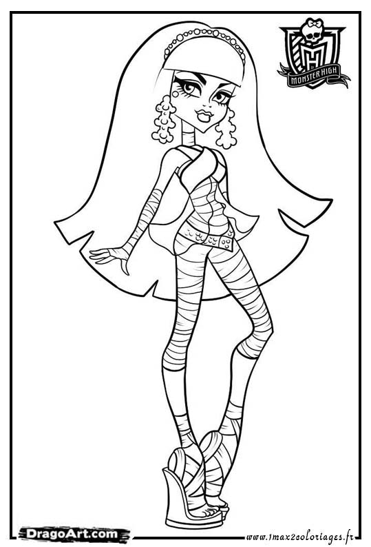 Coloriage Deuce Monster High à imprimer