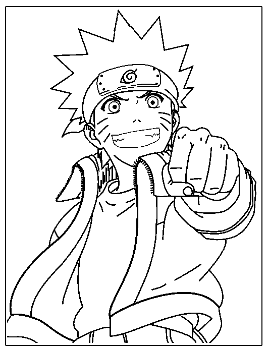 Coloriages Du Manga Et Dessin Animé Naruto